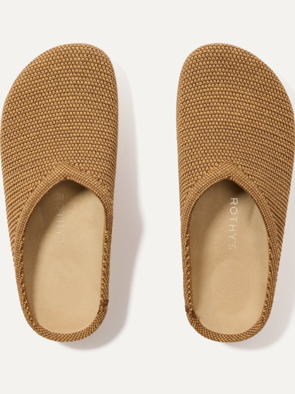 NWT Rothy's The Casual Clog - Wheat Raffia-Knit Size 9 - Picture 1 of 3